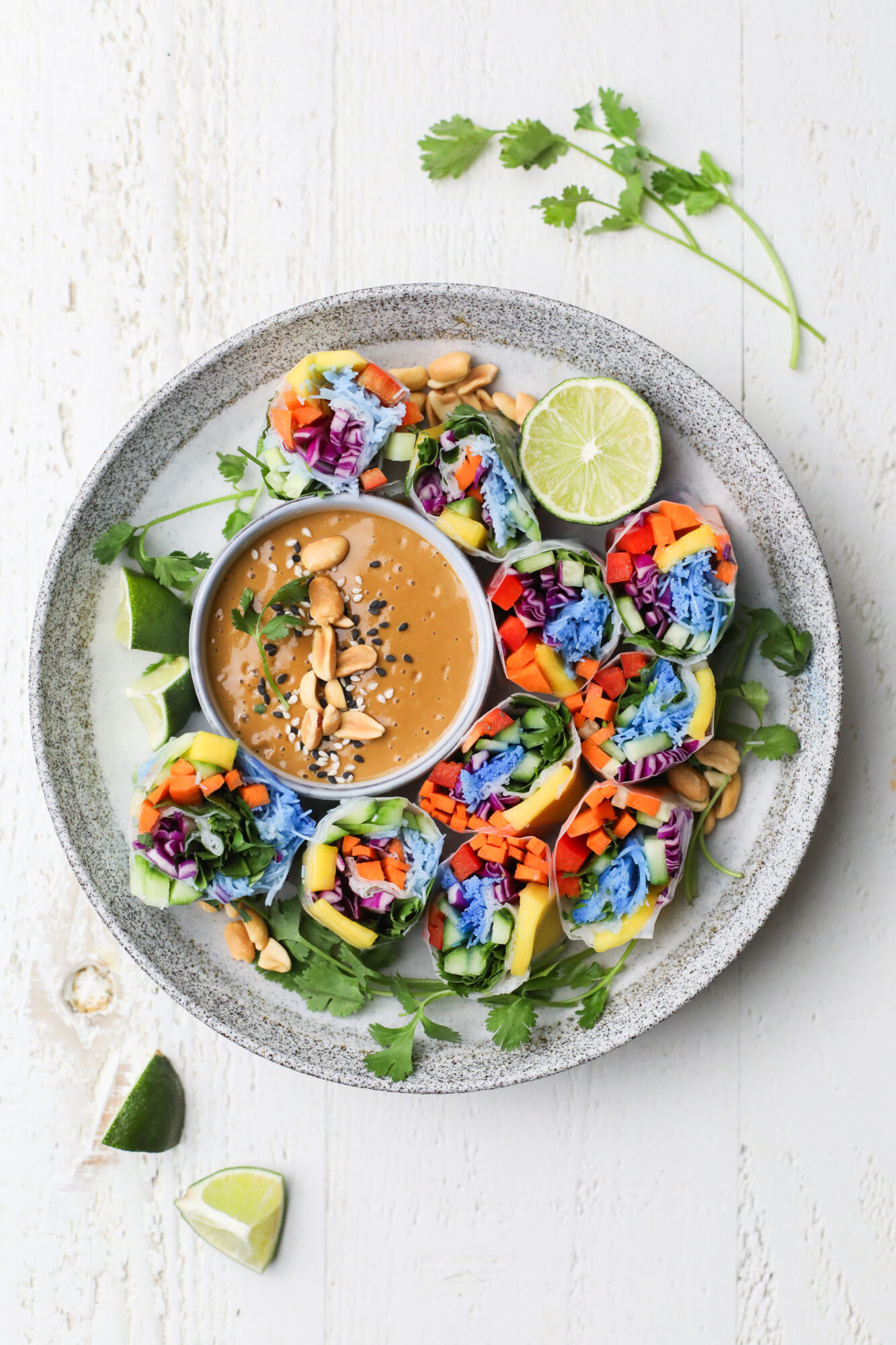 rainbow summer rolls